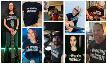 Load image into Gallery viewer, WOMEN'S WORKING MUSICIAN FASHION CREW, BY AIRGIGS